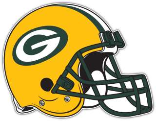 Green Bay Packers NFL Football Helmet Bumper Locker Window Sticker 