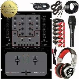RANE TTM57SL DJ Mixing System with AKG Mic Numark Headphones and 
