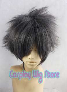 Final Fantasy XIII VERSUS Short Dark Grey Hair Wig  
