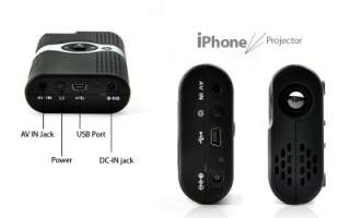   Projector for iPhone 4/ 4S / 3GS / DVD Players / Game Consoles  
