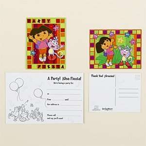  8 Dora the Explorer Invitations & Thank You Cards Toys 