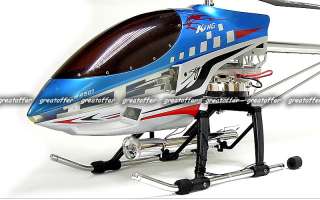 36 inch SKY KING GYRO 8501 Metal 3.5 Channel RC Helicopter 36 Blue 