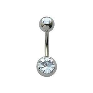  Double Jeweled belly button ring GlitZ JewelZ ©   size 3 