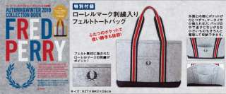 Fred Perry JAPAN Limited Thick Grey Shoulder Tote Bag  