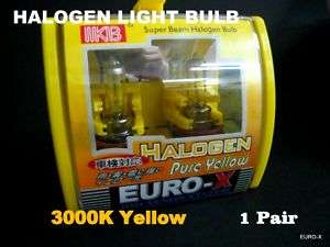 H7 12V/100W PURE YELLOW 3000K Halogen Light Bulb 2 pcs  