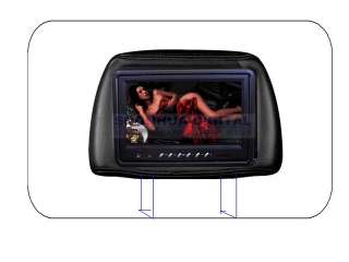 TFT LCD DVD VCR Car Reverse Camera Headrest Monitor  