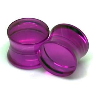   Plain Double Flared UV Ear Gauges Plugs ~ 6G ~ 4.1mm ~ Sold as a Pair