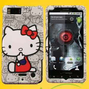 Case for Motorola Droid X2 Cover B Hello Kitty Holster Skin Faceplate 