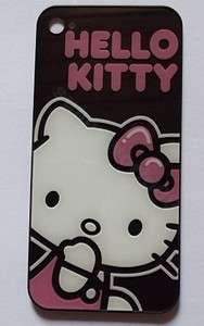 NEW hello kitty Iphone 4 4G Glass Back Battery Cover Housing  