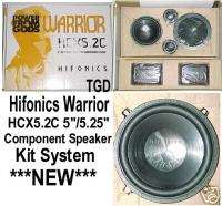 HiFonics HCX 5.2C 5.25 5 1/4 COMPONENT SPEAKERS NEW  