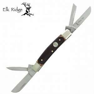  Elk Ridge Gentlemans Four Blade Folding Knife   Simulated 