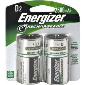  D Cell Rechargeable NiMH Battery Retail Pack Electronics