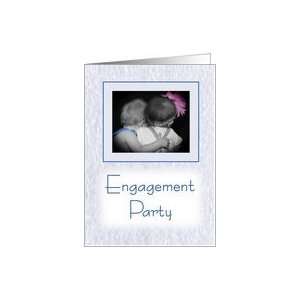  Engagement party invitation   little girl and boy hugging 