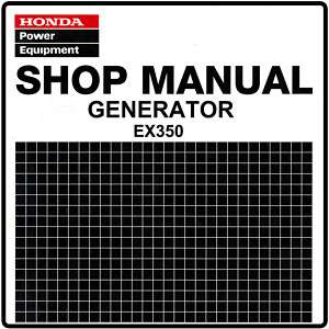 Honda EX350 350 Generator Service Repair Manual 61ZC300E2  