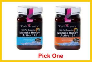 Wedderspoon Raw Organic Manuka Honey Active 17.6 oz Jar  