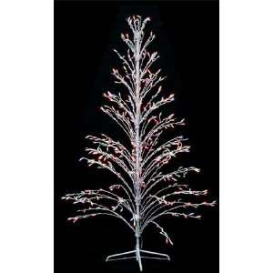  6 White Lighted Christmas Twig Tree Outdoor Yard Art 