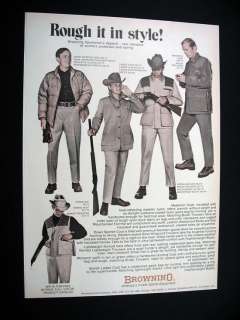 Browning Sportsman Hunting Apparel 1971 print Ad  