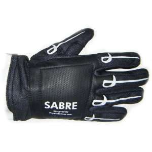  Fencing Washable Glove with Black Palm and SABRE Printed 