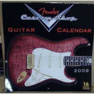  Fender Custom Shop Guitar Calendar 2009 (16 month) Office 