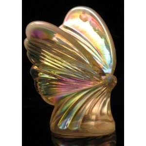  Fenton 4 3/8 Opalescent Carnival Glass Butterfly 