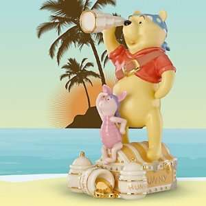 com Lenox Disney Winnie the Pooh & Piglets Pirate Adventure Figurine 