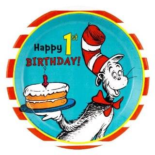 Dr. Seuss 1st Birthday Dinner Plates (8) Party Supplies