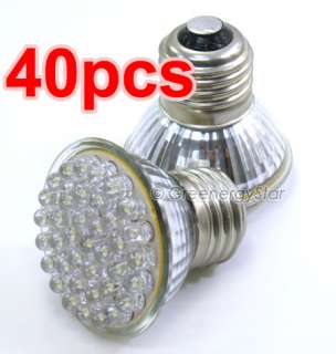 40x White 38 Pcs LED Spot Track Light Bulb 110V AC E26  