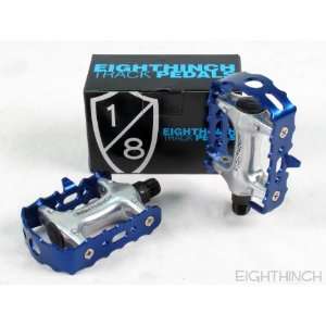  EIGHTHINCH TRACK FIXED GEAR ROAD BIKE PEDALS BLUE Sports 