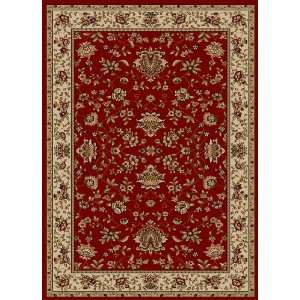  Como Red Traditional Floral Area Rug 5.30.