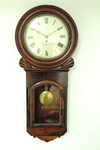 40 ENGLISH LONG DROP PUB CLOCK SINGLE FUSEE WALL HANGER  