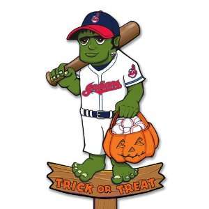   Indians MLB Halloween Frankenstein Stake Wood (30) 