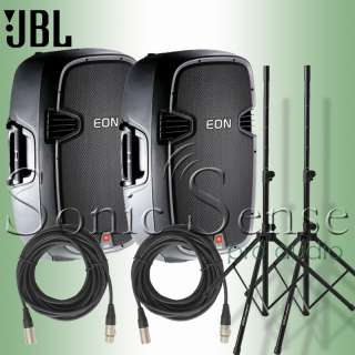 JBL EON515XT EON 515 XT Portable Powered PA Speakers Package  