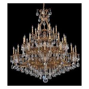   Chandelier in French Gold with Swarovski Strass Silver Shade crystal