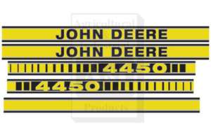 JD4450 New John Deere Tractor 4450 Hood Decal Kit Set  