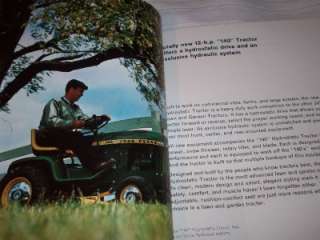 1967 John Deere 60 110 112 140 Lawn Tractor Brochure 32 Pages Nice 