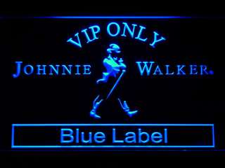 480 b VIP Only Johnnie Walker Blue Label Neon Sign  