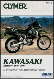 CLYMER KAWASAKI KLR650 KLR 650 SERVICE REPAIR MANUAL  