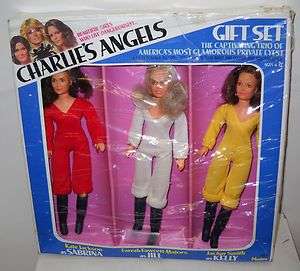   2125 Vintage Hasbro Charlies Angels Gift Set Sabrina/Jill/Kelly Dolls