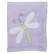 Tiddliwinks Fireflies Embroidered Blanket   Lilac
