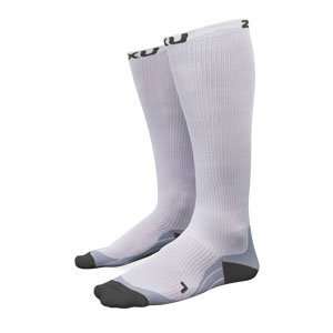  2XU Unisex Race Compression Sock Large White Sports 