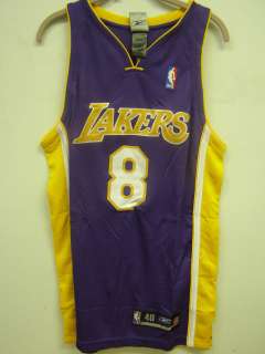 Kobe Bryant Authentic Reebok Official NBA Purple Jersey Number 8 NWT 