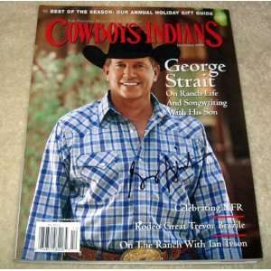 GEORGE STRAIT signed AUTOGRAPHED Cowboy MAGAZINE 