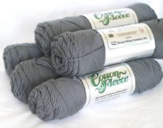 Brown Sheep Cotton Fleece Slate Charcoal 5 Skeins  