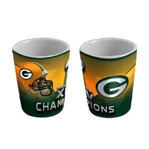   Packers Super Bowl XLV Champions White Shot Glass