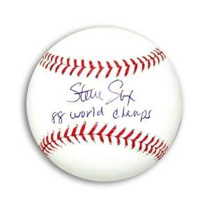   Signed MLB Baseball Inscribed 88 World Champs Sports Collectibles