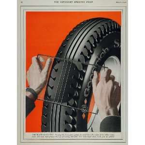  1928 Ad Goodrich Silvertown Car Tire Plate Glass Test 