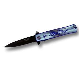  Blue Dragon Assisted Open Stainless Steel Knife by Duck 