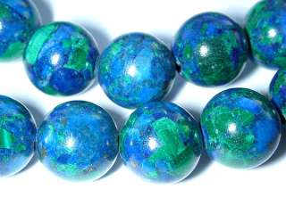   THIS IS A COLLECTION OF REAL BEAUTIFUL AZURITE MALACHITE ROUND BEADS