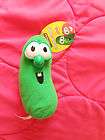 New With tags Veggie Tales Larry the Cucumber Plush By Fisher Price 7 