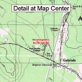  USGS Topographic Quadrangle Map   Bloomingdale L, New York 